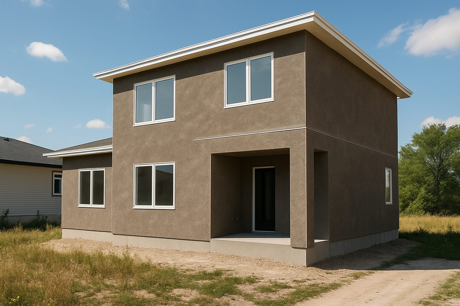 New Stucco Installation in Winnipeg